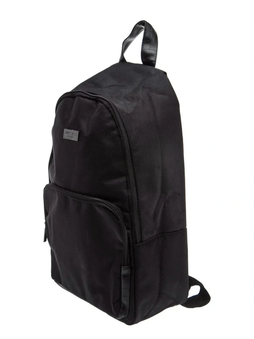 Jimmy Choo Black Men's Backpack with Front Pocket